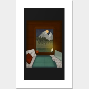 Cozy Cabin Posters and Art